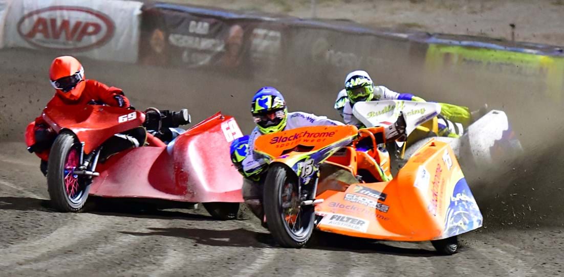 Sidecar Championship At Gillman Speedway Saturday Night